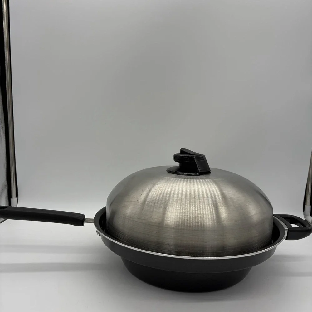 Vintage Turbo Cooker Plus All-in-One Stainless Steel Pan Cooking System + VHS